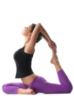 young yoga female doing yogatic exericise